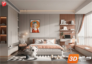 Children Room Scenes Skp FIles 